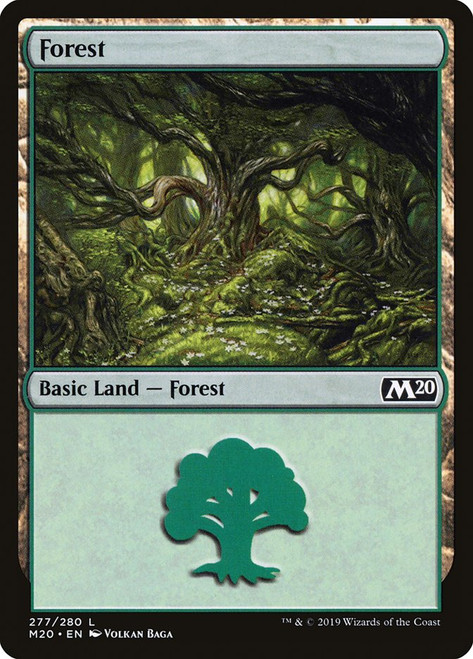 Forest (#277)\nCore Set 2020\nSingle\nMagic The Gathering