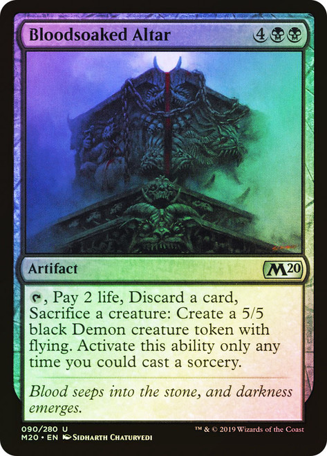 Bloodsoaked Altar\nCore Set 2020\nSingle\nMagic The Gathering