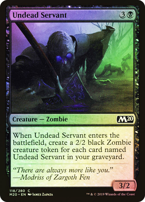 Undead Servant\nCore Set 2020\nSingle\nMagic The Gathering