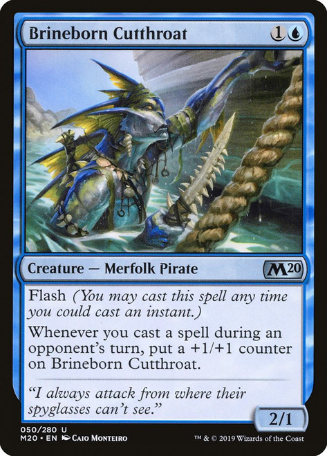 Brineborn Cutthroat\nCore Set 2020\nSingle\nMagic The Gathering