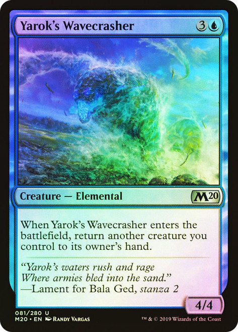 Yarok's Wavecrasher\nCore Set 2020\nSingle\nMagic The Gathering