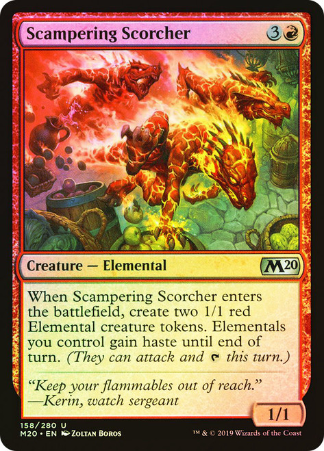 Scampering Scorcher\nCore Set 2020\nSingle\nMagic The Gathering