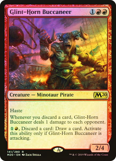 Glint-Horn Buccaneer\nCore Set 2020\nSingle\nMagic The Gathering
