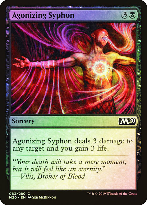 Agonizing Syphon\nCore Set 2020\nSingle\nMagic The Gathering