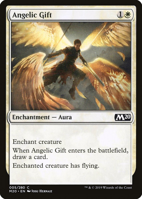Angelic Gift\nCore Set 2020\nSingle\nMagic The Gathering