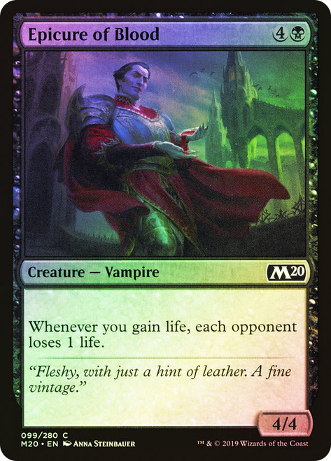 Epicure of Blood\nCore Set 2020\nSingle\nMagic The Gathering