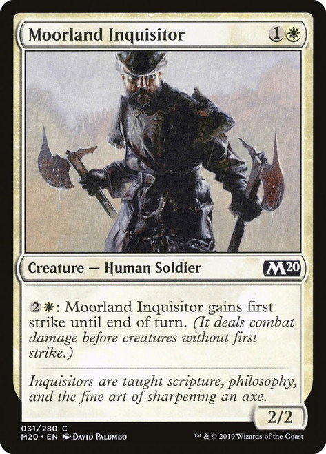 Moorland Inquisitor\nCore Set 2020\nSingle\nMagic The Gathering