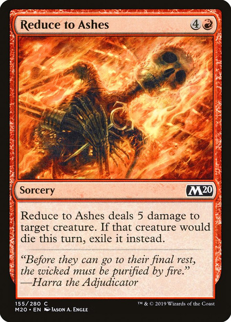 Reduce to Ashes\nCore Set 2020\nSingle\nMagic The Gathering