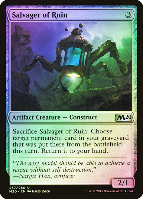 Salvager of Ruin\nCore Set 2020\nSingle\nMagic The Gathering