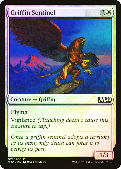 Griffin Sentinel\nCore Set 2020\nSingle\nMagic The Gathering