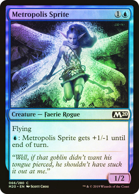 Metropolis Sprite\nCore Set 2020\nSingle\nMagic The Gathering