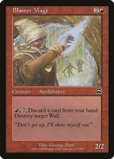 Blaster Mage\nMercadian Masques\nSingle\nMagic The Gathering