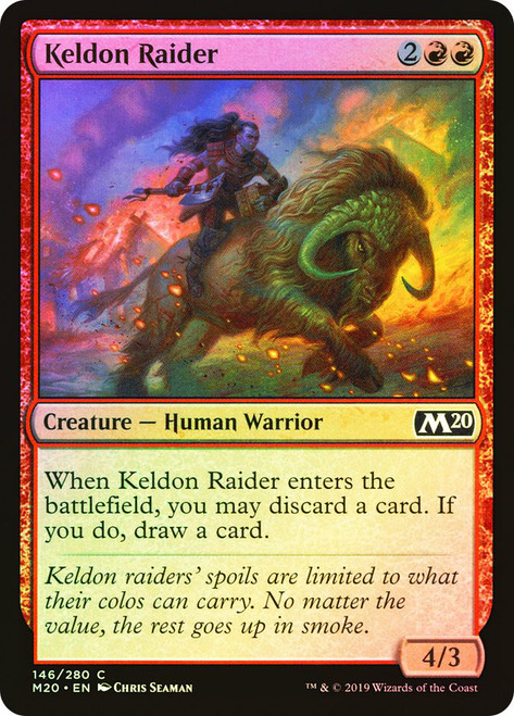 Keldon Raider\nCore Set 2020\nSingle\nMagic The Gathering