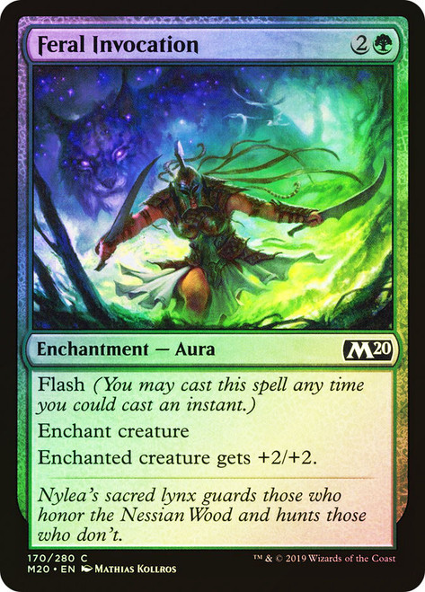 Feral Invocation\nCore Set 2020\nSingle\nMagic The Gathering