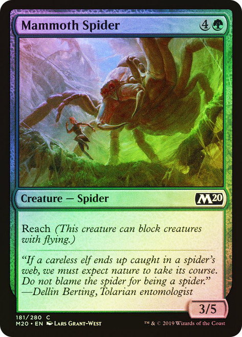 Mammoth Spider\nCore Set 2020\nSingle\nMagic The Gathering
