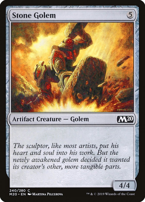 Stone Golem\nCore Set 2020\nSingle\nMagic The Gathering