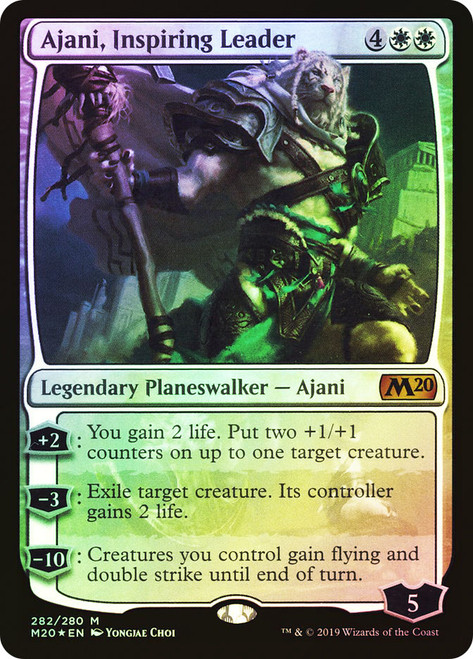 Ajani, Inspiring Leader (Planeswalker Deck)\nCore Set 2020\nSingle\nMagic The Gathering