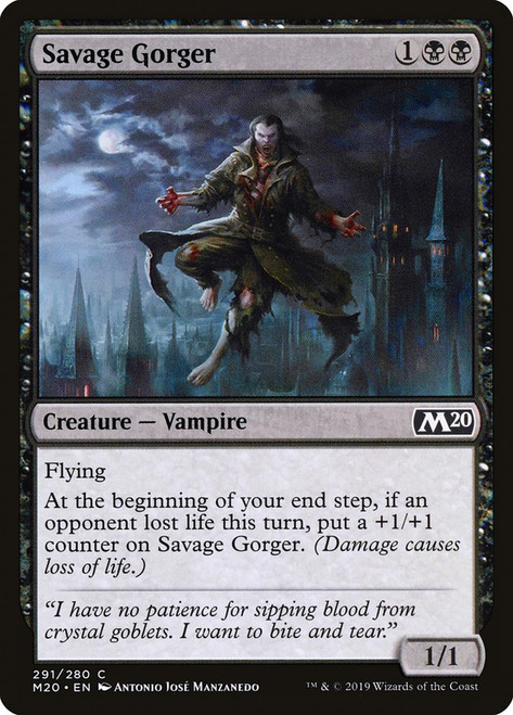 Savage Gorger (Planeswalker Deck)\nCore Set 2020\nSingle\nMagic The Gathering