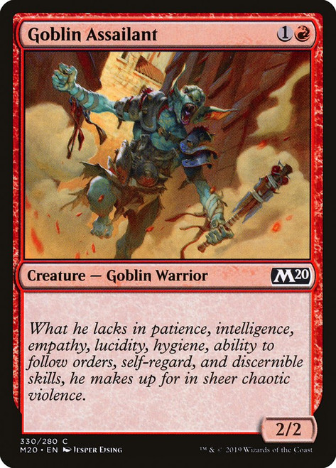 Goblin Assailant (Starter Kit) (Welcome Deck)\nCore Set 2020\nSingle\nMagic The Gathering