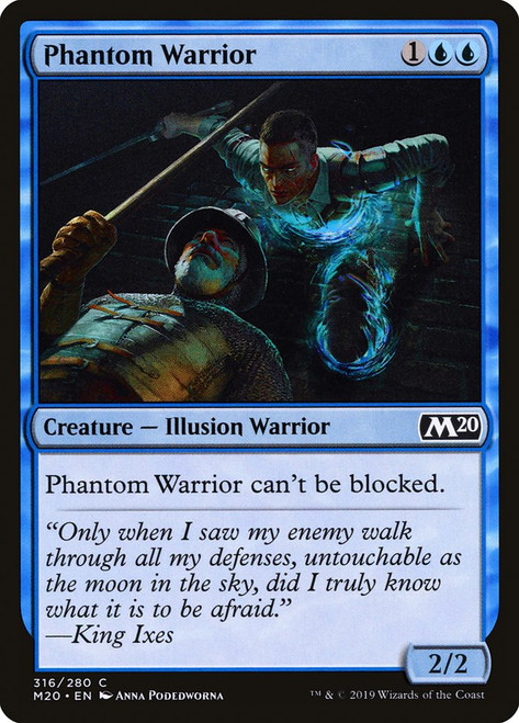 Phantom Warrior (Welcome Deck)\nCore Set 2020\nSingle\nMagic The Gathering