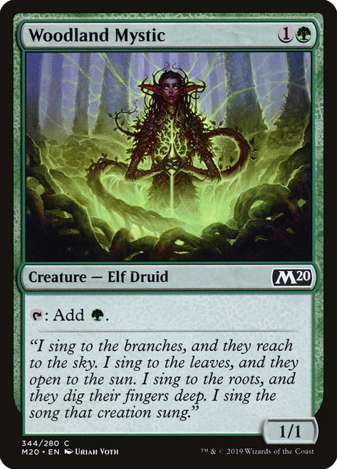 Woodland Mystic (Welcome Deck)\nCore Set 2020\nSingle\nMagic The Gathering