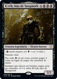 K'rrik, Son of Yawgmoth
Commander: 2019 Edition - Spanish
Single
Magic The Gathering