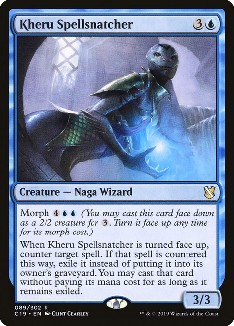 Kheru Spellsnatcher\nCommander: 2019 Edition\nSingle\nMagic The Gathering