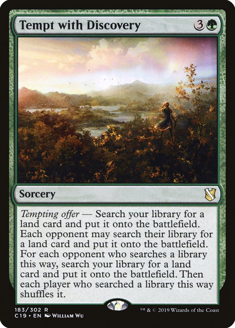 Tempt with Discovery\nCommander: 2019 Edition\nSingle\nMagic The Gathering