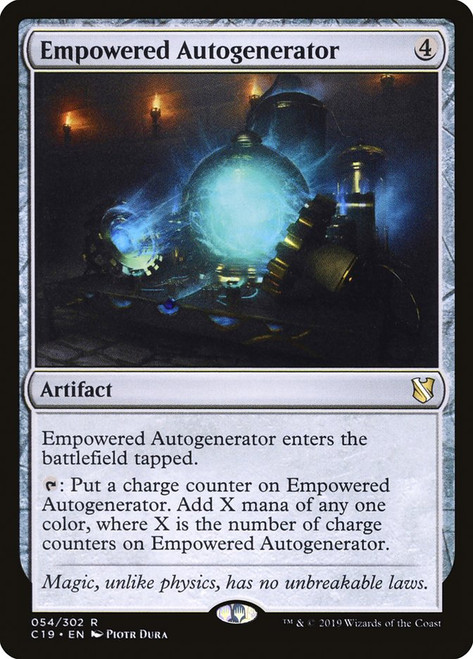 Empowered Autogenerator\nCommander: 2019 Edition\nSingle\nMagic The Gathering