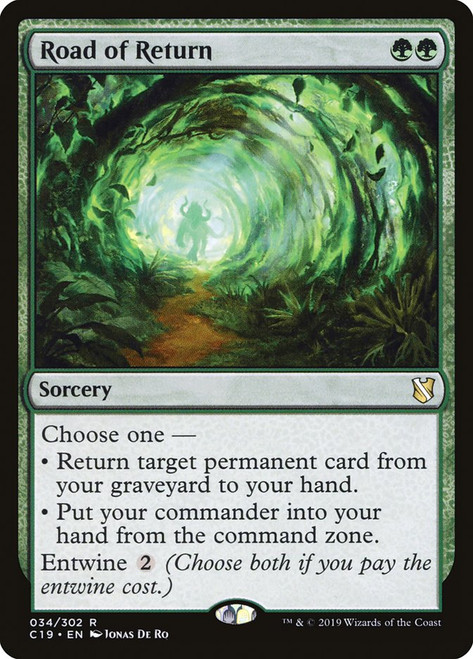 Road of Return\nCommander: 2019 Edition\nSingle\nMagic The Gathering