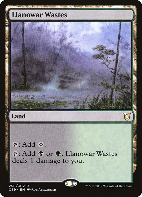 Llanowar Wastes\nCommander: 2019 Edition\nSingle\nMagic The Gathering