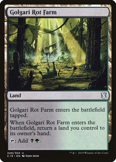 Golgari Rot Farm\nCommander: 2019 Edition\nSingle\nMagic The Gathering