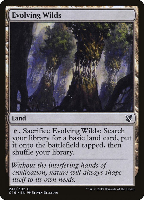 Evolving Wilds\nCommander: 2019 Edition\nSingle\nMagic The Gathering