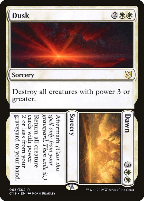 Dusk // Dawn\nCommander: 2019 Edition\nSingle\nMagic The Gathering