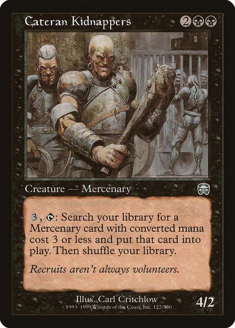 Cateran Kidnappers\nMercadian Masques\nSingle\nMagic The Gathering