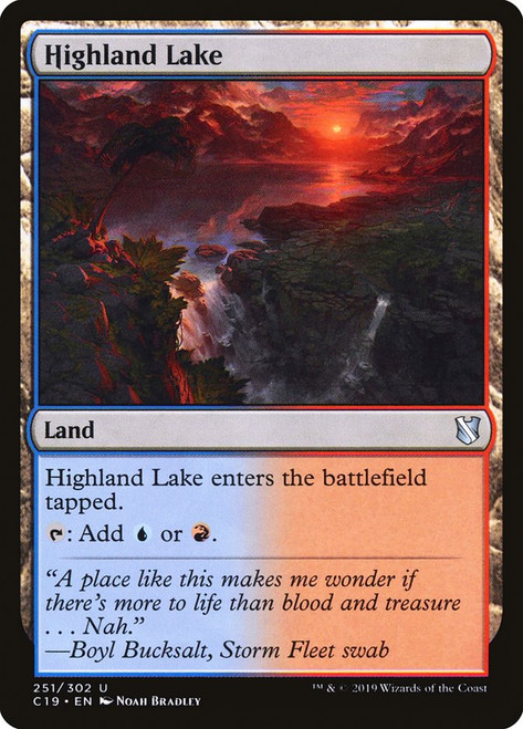 Highland Lake\nCommander: 2019 Edition\nSingle\nMagic The Gathering
