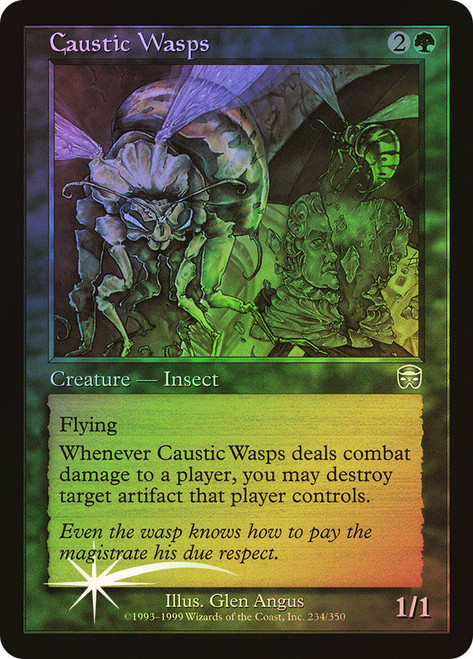 Caustic Wasps\nMercadian Masques\nSingle\nMagic The Gathering