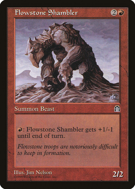 Flowstone Shambler\nStronghold\nSingle\nMagic The Gathering