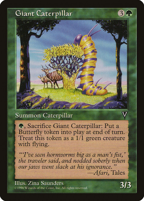 Giant Caterpillar\nVisions\nSingle\nMagic The Gathering
