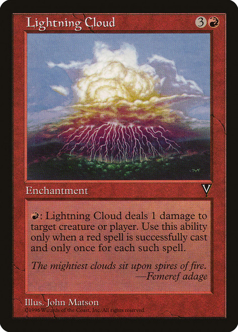 Lightning Cloud\nVisions\nSingle\nMagic The Gathering