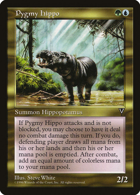その他 L GEAR SOLID Trading Card #001 HIPPO Pygmy Hippo | Visions | Star City Games