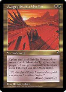 Squandered Resources
Visions - German
Single
Magic The Gathering