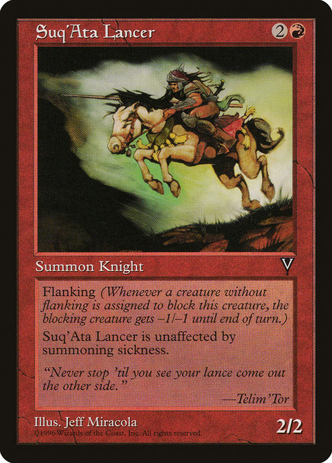 Suq'ata Lancer\nVisions\nSingle\nMagic The Gathering