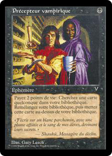 Vampiric Tutor
Visions - French
Single
Magic The Gathering