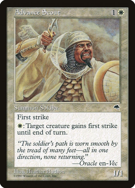 Advance Scout\nTempest\nSingle\nMagic The Gathering
