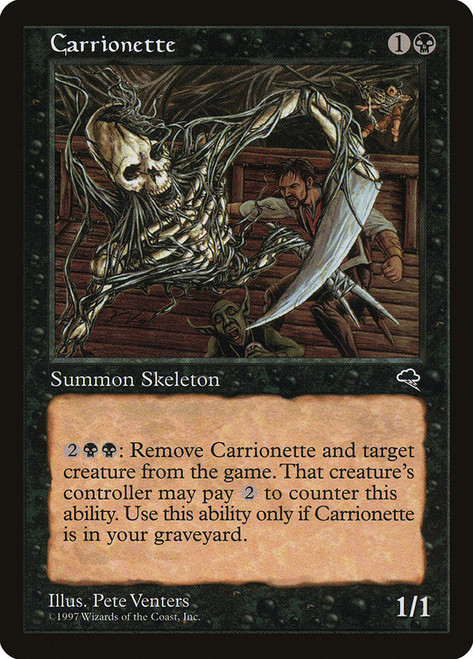 Carrionette\nTempest\nSingle\nMagic The Gathering