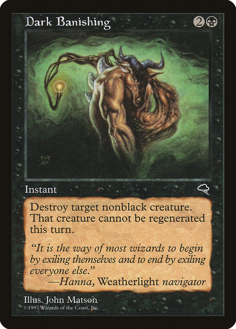 Dark Banishing\nTempest\nSingle\nMagic The Gathering