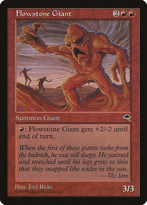 Flowstone Giant\nTempest\nSingle\nMagic The Gathering