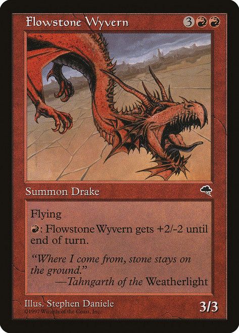 Flowstone Wyvern\nTempest\nSingle\nMagic The Gathering