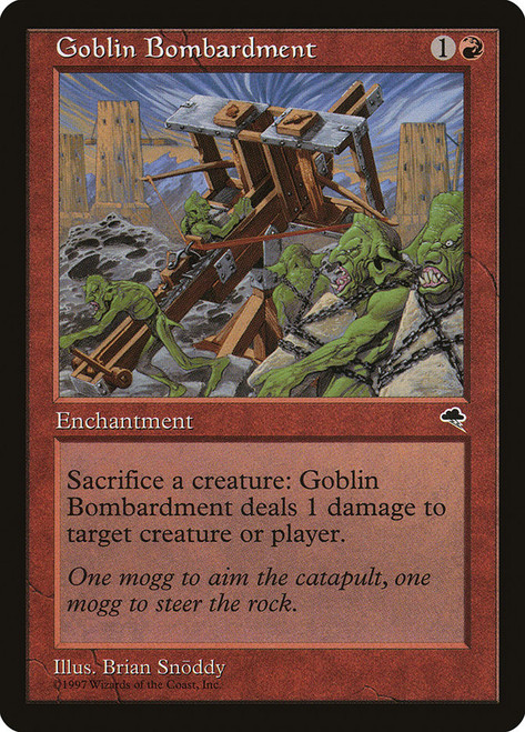 Goblin Bombardment\nTempest\nSingle\nMagic The Gathering